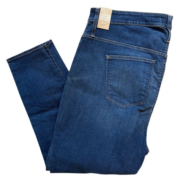 Madewell NWT Curvy High Rise Skinny Sz 37/14W - Picture 1 of 7